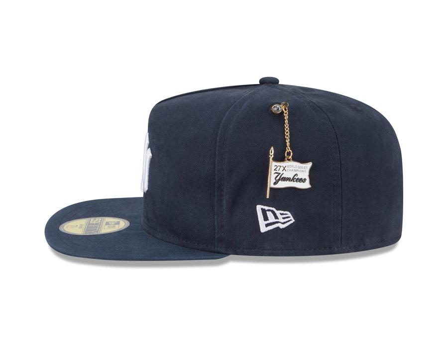 New York Yankees 59FIFTY Championship Side Flag Navy Cap