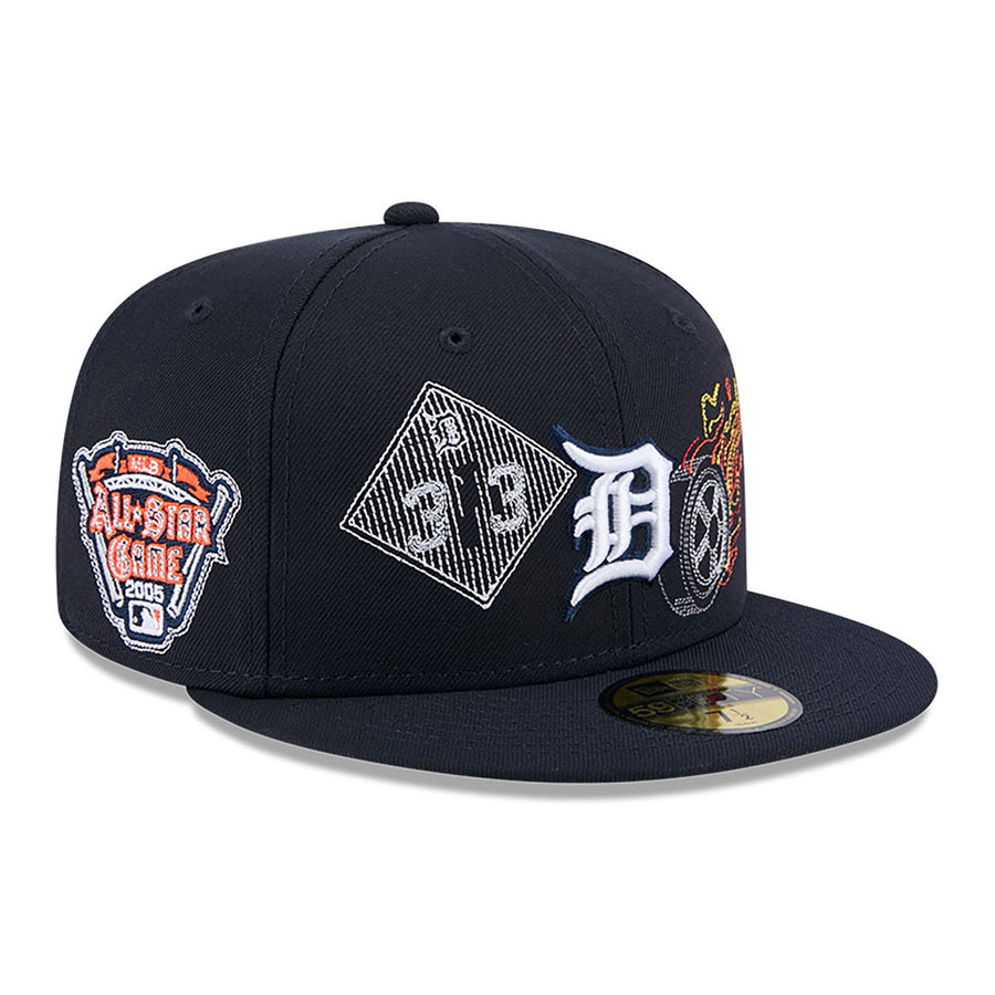 Detroit Tigers 59FIFTY State Stitch Fitted Navy Cap