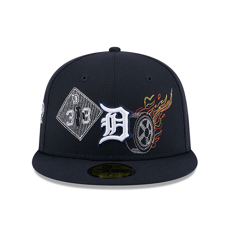 Detroit Tigers 59FIFTY State Stitch Fitted Navy Cap