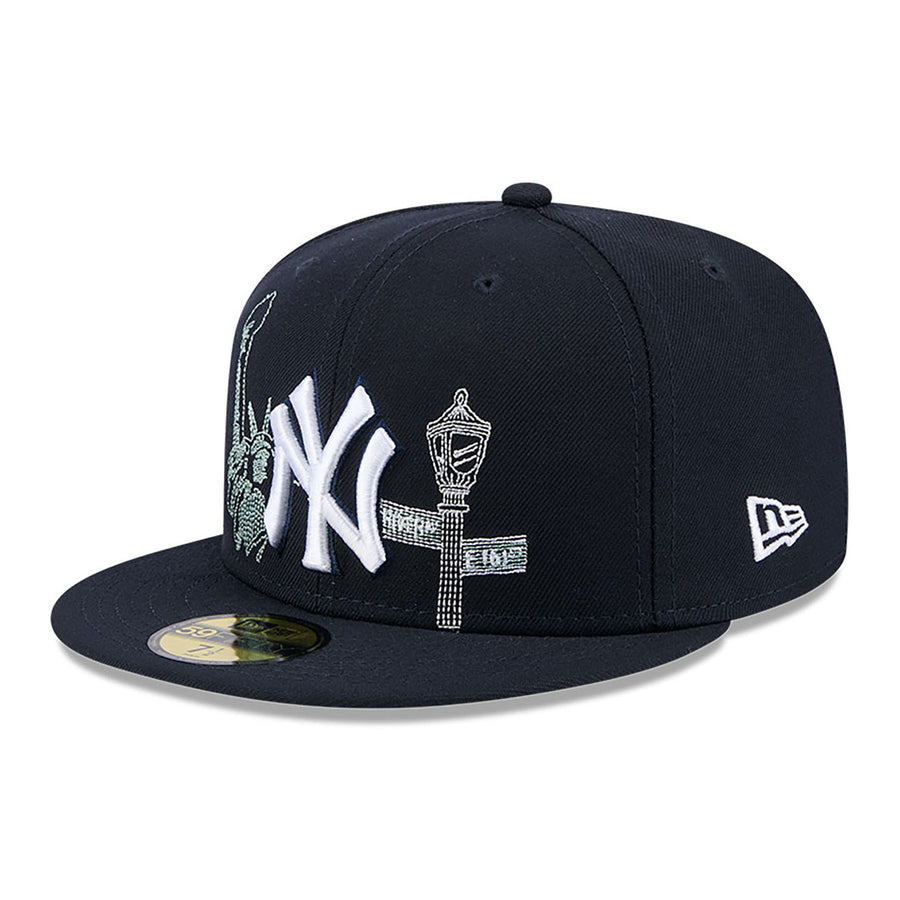 New York Yankees 59FIFTY State Stitch Navy Cap