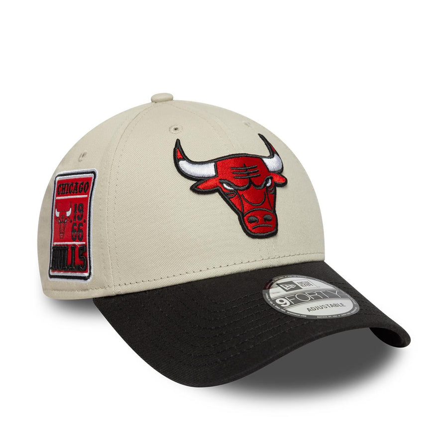 Chicago Bulls 9FORTY NBA Contrast Patch Patch Stone Cap
