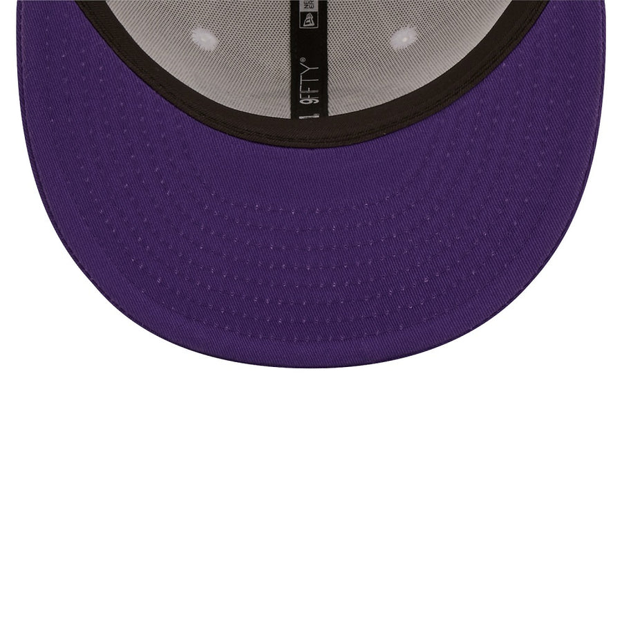 New Era White Crown Team 9Fifty Los Angeles Lakers Cap (white/purple)