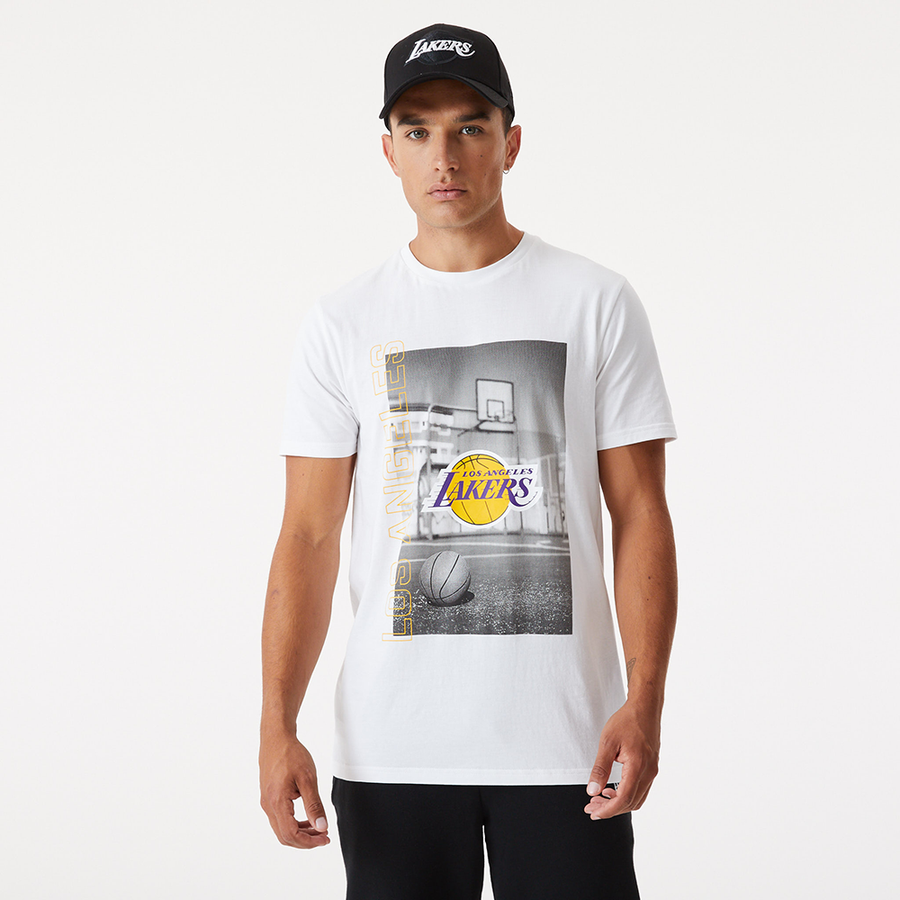 Los Angeles Lakers NBA Photographic White Tee