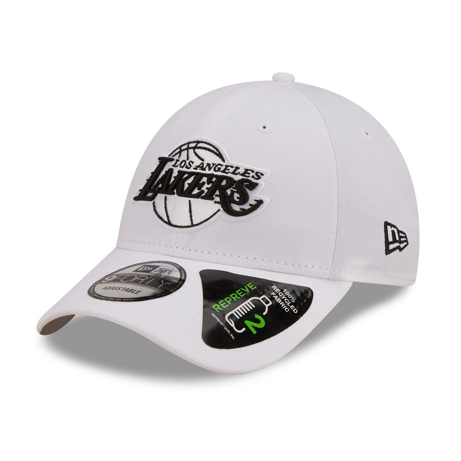 Los Angeles Lakers 9FORTY Repreve Monochrome White Cap