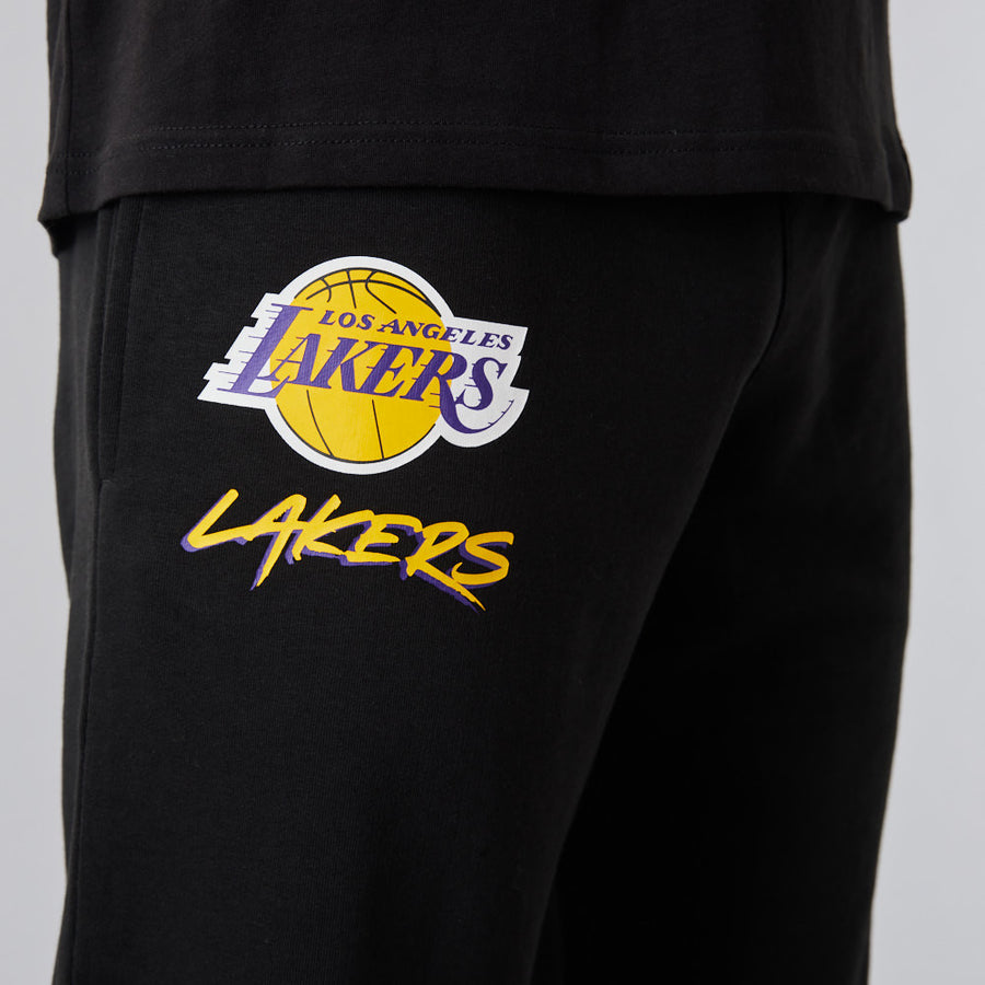 New Era NBA Script Black Jogger