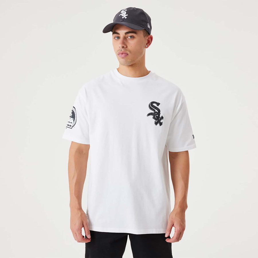 Chicago White Sox Heritage Back Print Over Sized White Tee