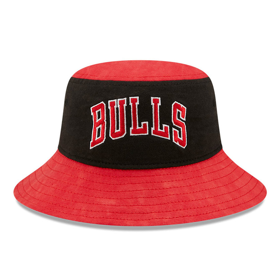 Chicago Bulls Washed Pack Tapered Red/Black Bucket Hat