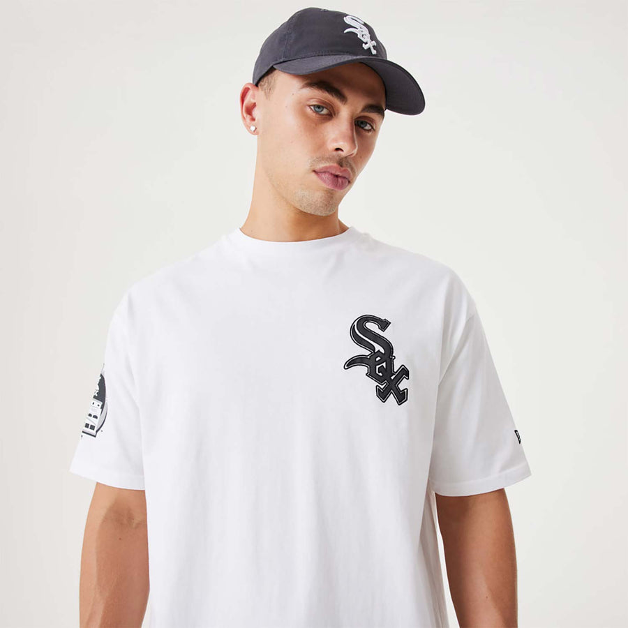Chicago White Sox Heritage Back Print Over Sized White Tee