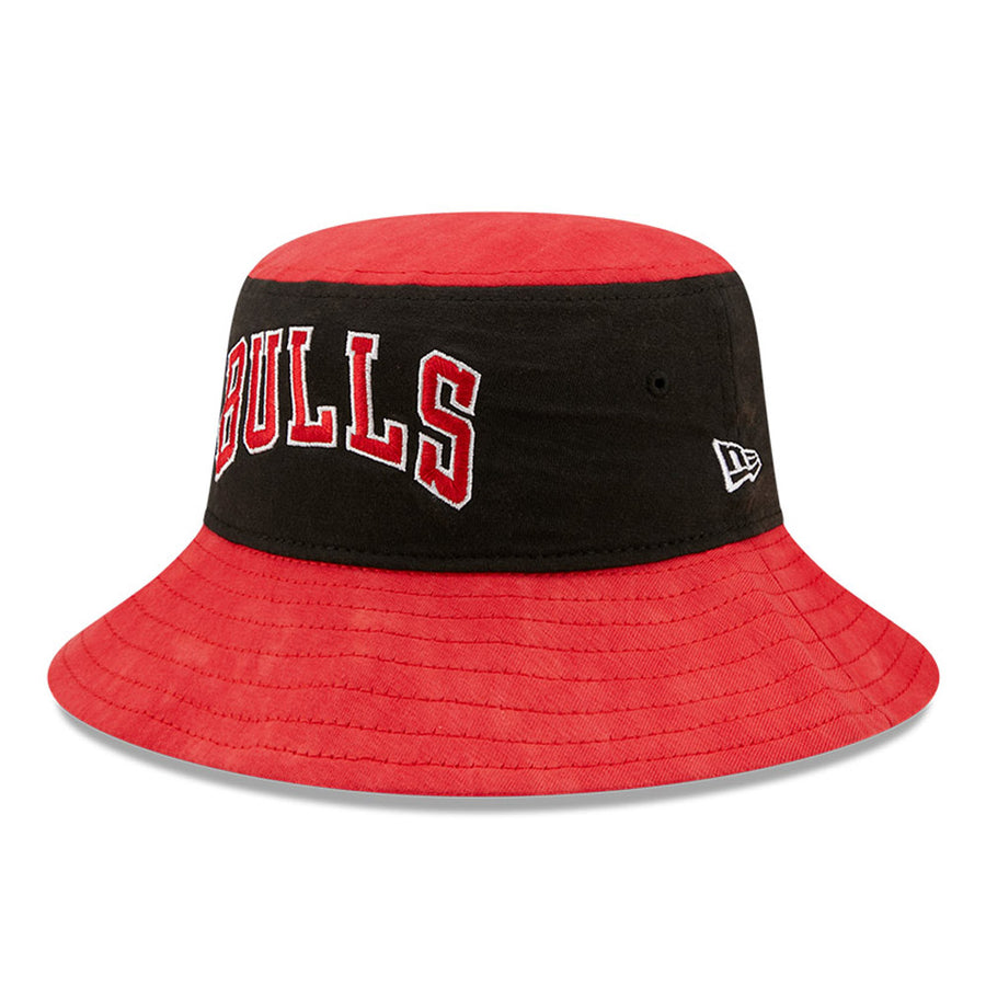 Chicago Bulls Washed Pack Tapered Red/Black Bucket Hat