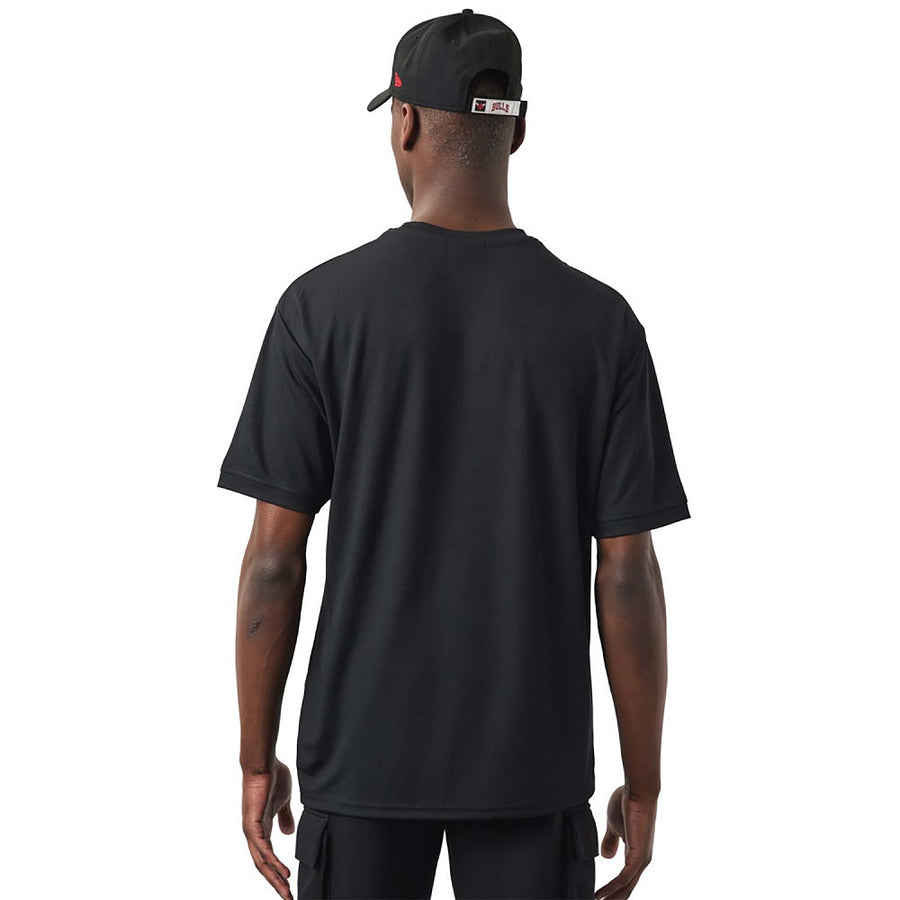 Chicago Bulls NBA Script Mesh Black Tee