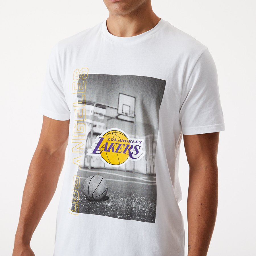 Los Angeles Lakers NBA Photographic White Tee