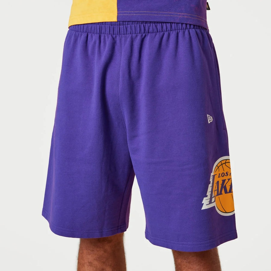 Los Angeles Lakers Washed Pack Team Logo Purple  Short