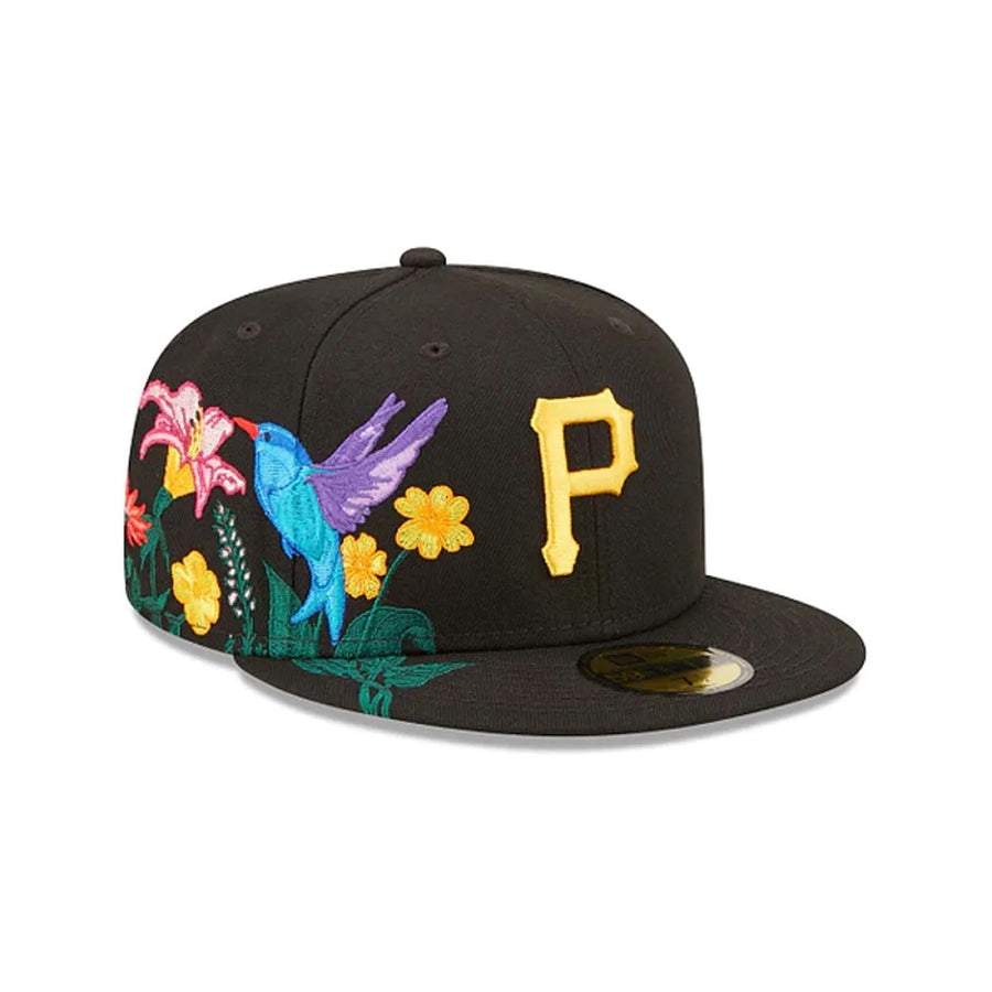 Pittsburgh Pirates 59FIFTY Blooming Black Cap