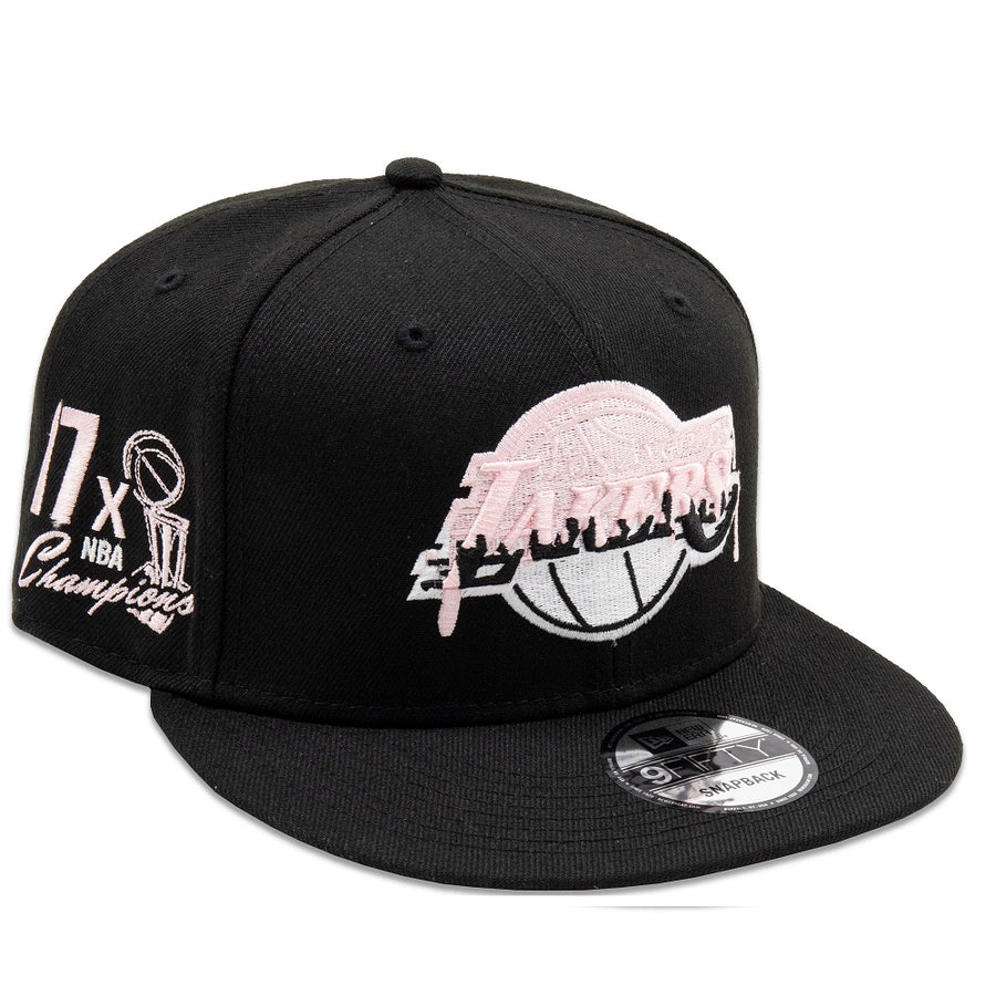 Los Angeles Lakers 9FIFTY Team Drip Black Cap